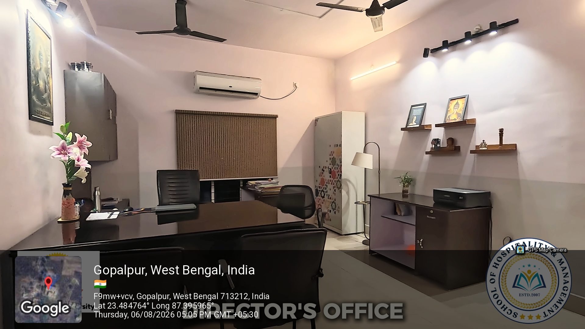 An administrative office at School of Hospitality & Management, Durgapur