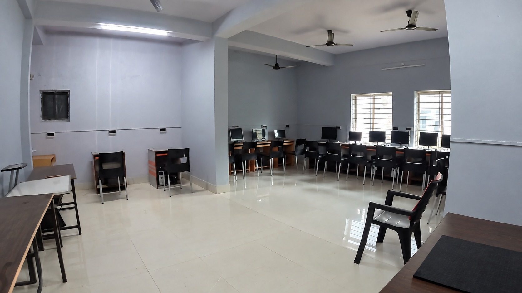 The computer lab at School of Hospitality & Management, Durgapur