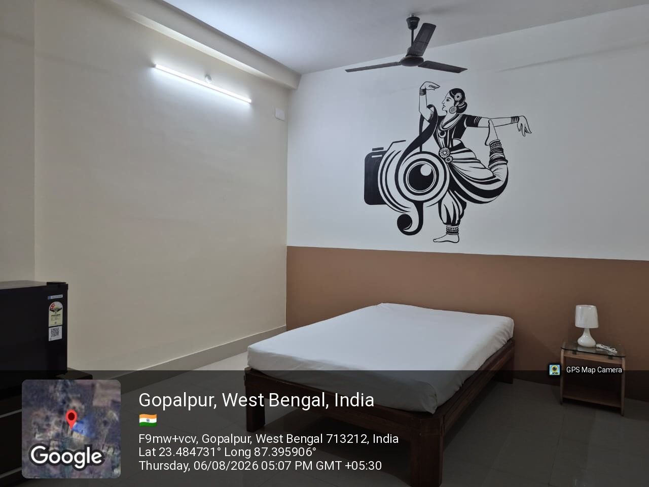 The housekeeping lab at School of Hospitality & Management, Durgapur, set up as a hotel guest room for room-attendant practicals
